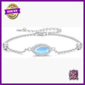 Sterling Silver Cremation Bracelet with Locket, 8 Inch Chain, Memorial Keepsake